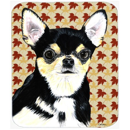 Skilledpower Chihuahua Fall Leaves Portrait Mouse Pad; Hot Pad Or Trivet SK629044